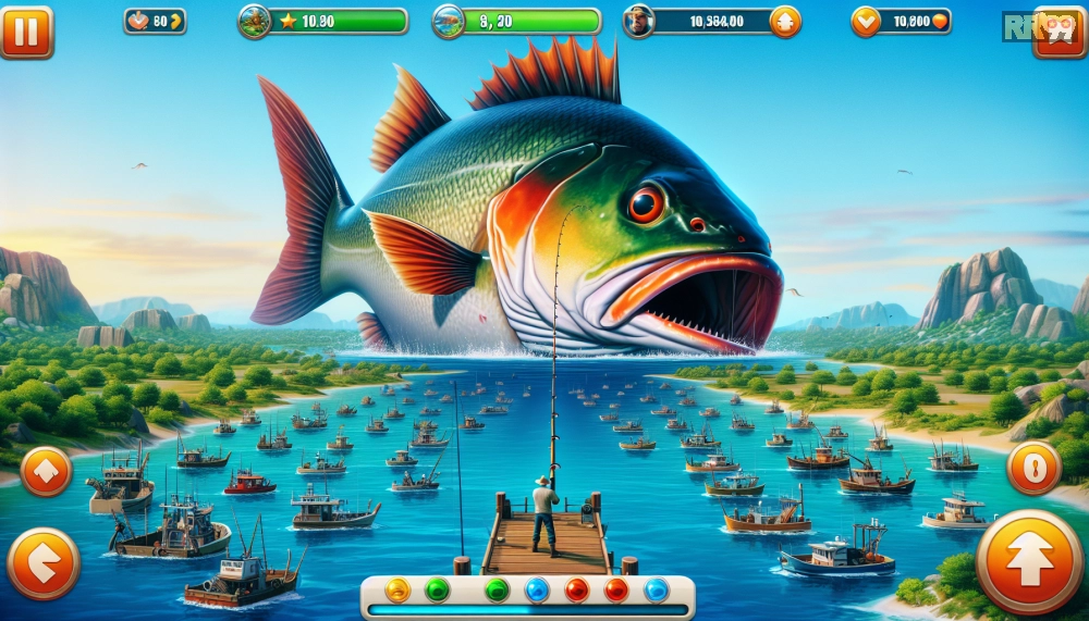 Boss cá khổng lồ trong RikVIP RR99