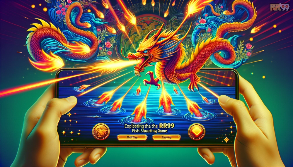 Giao diện chơi Bắn Cá Rồng Vàng rr99 với hiệu ứng bắn súng sống động