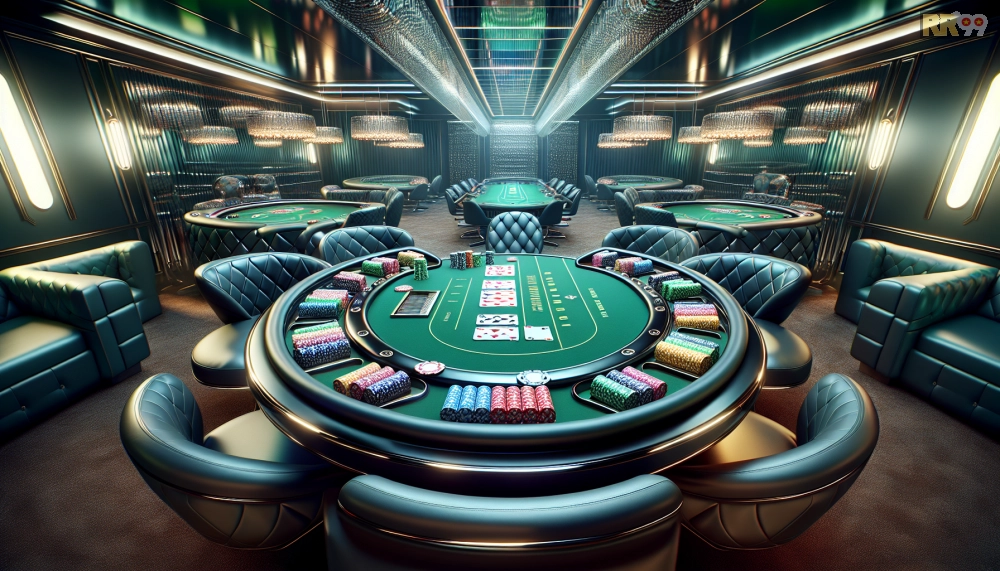Bàn poker live cao cấp tại RR99 VIP Lounge