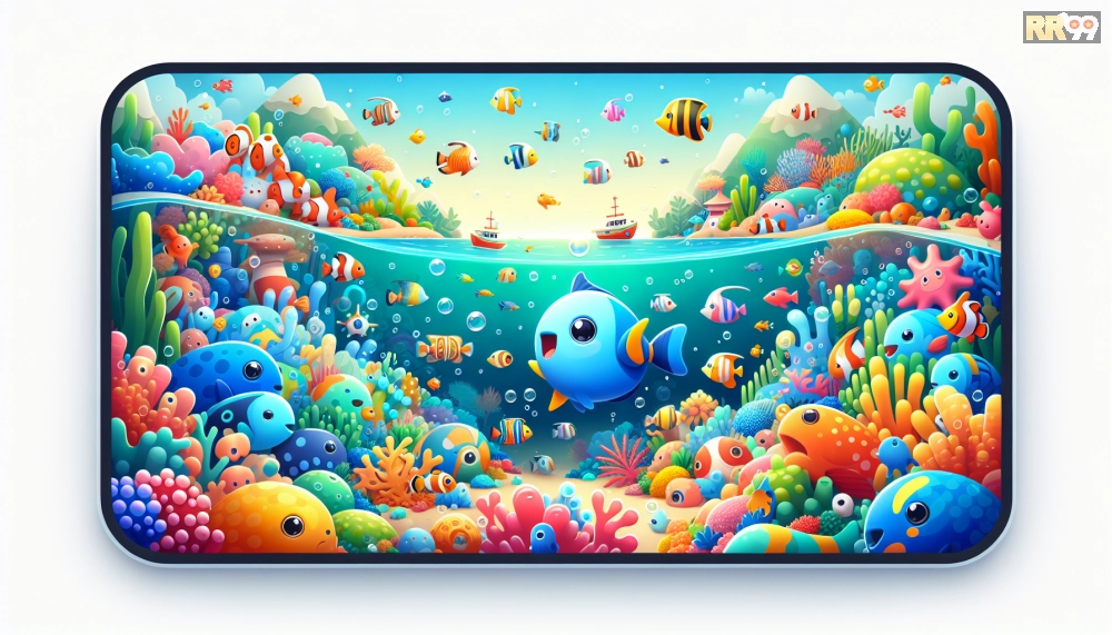 Đồ họa sống động trong Đại Dương Vui Vẻ RR99