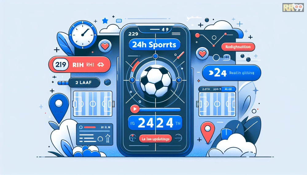 Giao diện chính của nền tảng 24h thể thao rr99 với cập nhật trận đấu thời gian thực