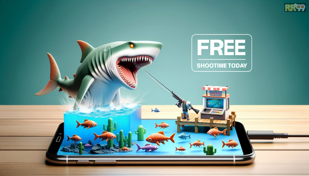 Boss cá mập khủng long trong game rr99