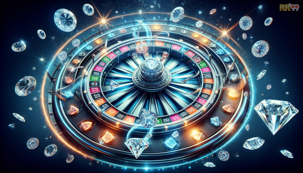 Hình ảnh cuộn quay kim cương trong Siêu Hũ Kim Cương RR99