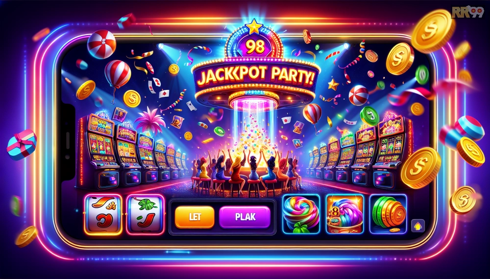 Giao diện party vui nhộn trong Jackpot Party rr99