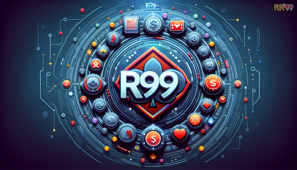 Logo chính thức của nền tảng RR99 với thiết kế hiện đại và biểu tượng casino uy tín