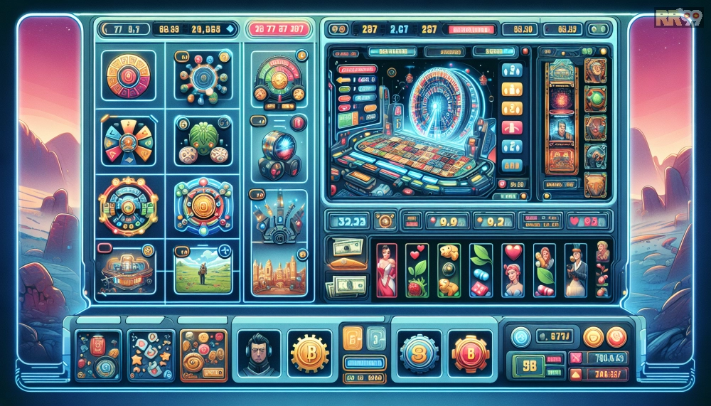 Minh họa giao diện SlotRR99 Pro với các tựa game hot 2025