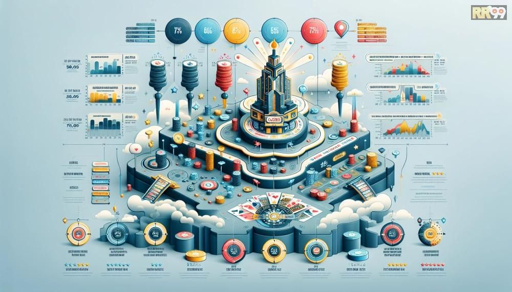 Infographic so sánh ưu nhược điểm của top casino rr99 với biểu đồ trực quan