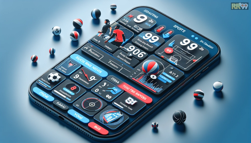 Giao diện ứng dụng Thể Thao RR99 Pro trên mobile