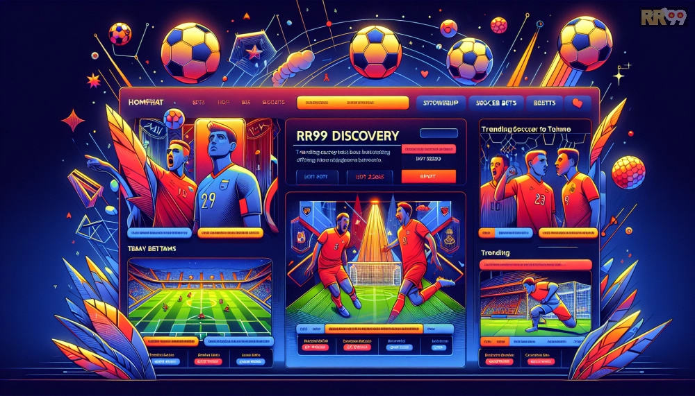 Giao diện trang chủ RR99 Official với các kèo bóng đá hot 2025