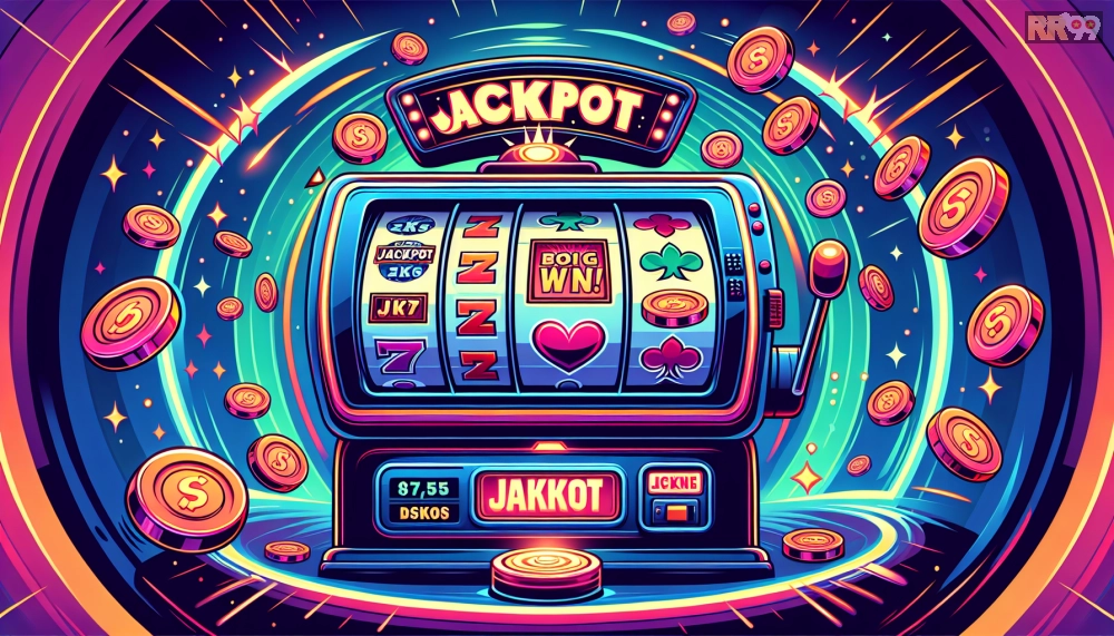 Giải thích khái niệm trò chơi nổ hũ rr99 với hình minh họa cơ chế jackpot