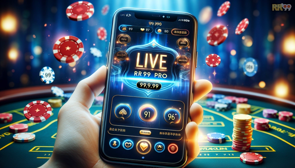 Ứng dụng di động Live RR99 Pro trên điện thoại