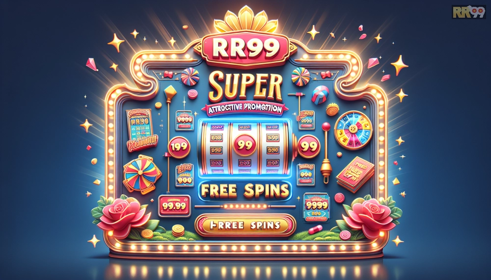 Giao diện slot game với free spin từ chương trình khuyến mãi RR99