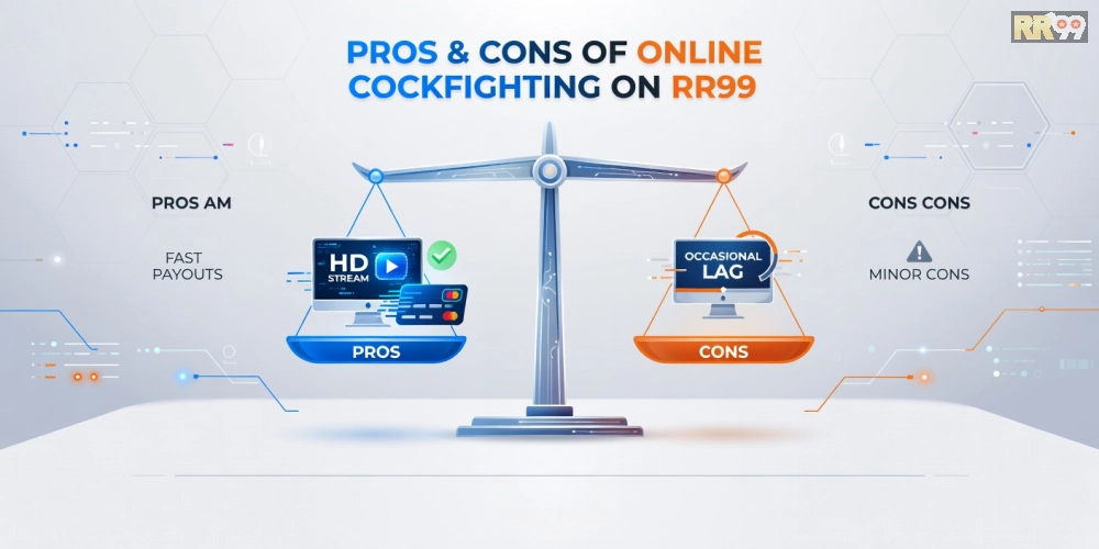 Infographic so sánh ưu nhược điểm xem đá gà trực tuyến RR99 với các nền tảng khác một cách trực quan